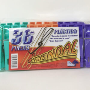 Pinzas Plasticas para Ropa Tendal 36 Pzas