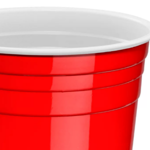 Vaso Plastico No. 16 Liso Rojo, VP16LR Reyma, 25 pzas