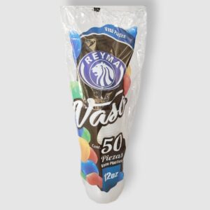 Vaso Plastico No. 12, VP12 Reyma, 50 pzas