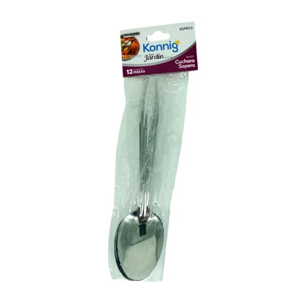 Cuchara Metal Sopera Línea Jardin