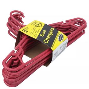Gancho Plastico Grande Sure Chargers 10 Pzas, Ovalle, Pieza