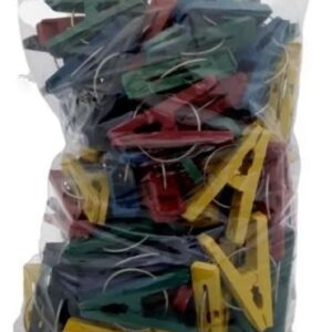 Pinzas Plasticas para Ropa 50 Pzas, Sin Marca, Paquete 50 Pzas
