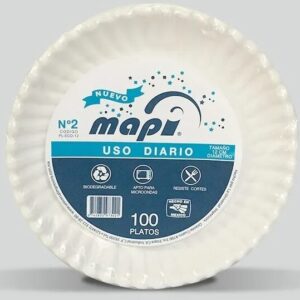 Charola/Plato de Carton No. 2 Mapi