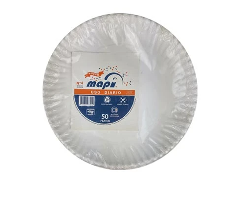 Charola/Plato de Carton No. 4 Mapi
