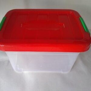 Contenedor Rectangular Mediano con Tapa y Abrazadera