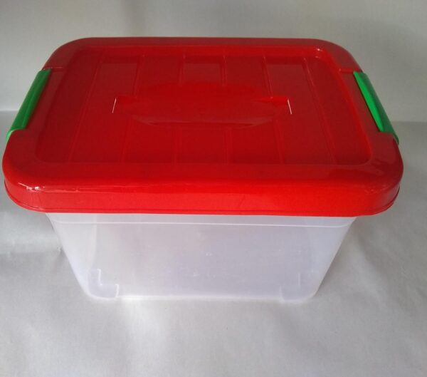 Contenedor Rectangular Mediano con Tapa y Abrazadera