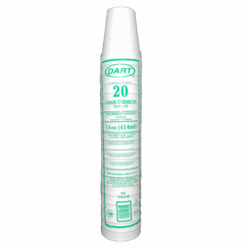 Vaso Termico 14, 14J16R, Dart, Paquete 20 Pzas.